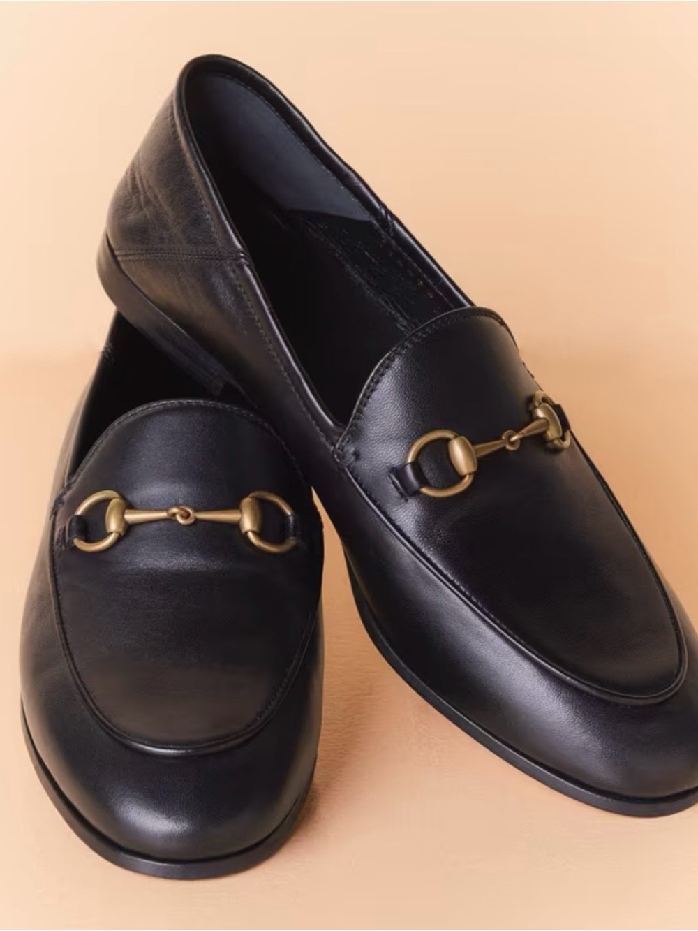 Gucci Brixton Leather Horsebit Convertible Loafers 37